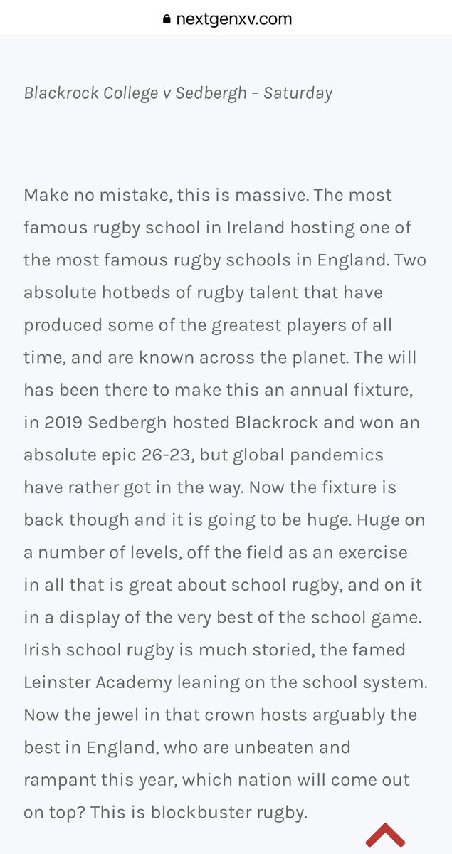 MrLeeBirkett's tweet photo. This is the BIG one. @BlackrockColl 🇮🇪 V @TheBrownSSFC 🏴 thanks to @NextGenXV for the motivational words which sum up the historical contest beautifully. #HelloDublin @SaleSharksAcad @FalconsRugby @EnglandRugby @IRFURugby 🤎#RugbyFamily https://t.co/r3AvKWF9Gz
