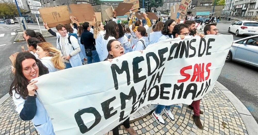 À Brest, les étudiants en médecine à bloc contre le projet de quatrième année d’internat
➡️ go.letelegramme.fr/mzYf