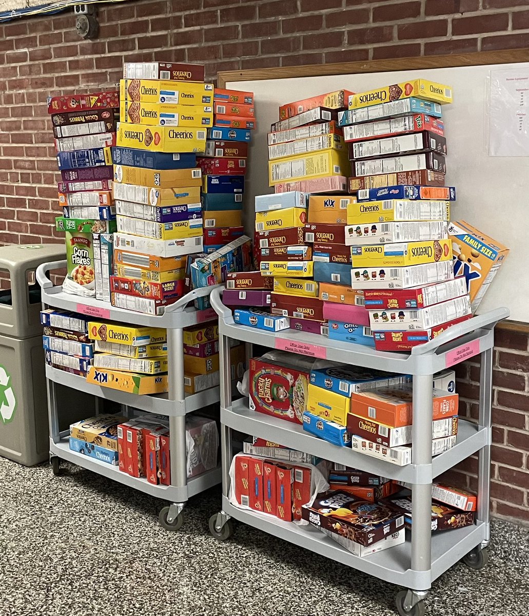 Our World Cereal-ies is underway! We are excited to see which class will win. Looking forward to making our donation to the Fair Lawn Food Pantry at the end of the month! @brownashley0629