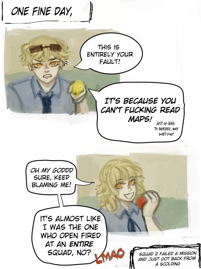 kooriko27's tweet photo. this is my part of an art trade with @wakaomie where their oc (lin) meets mine!! please check them out !! they got such great art istg

doodle comic 3/5 
#kaoracters #oc #originalcharacters #comic https://t.co/MT5rOVIDfd