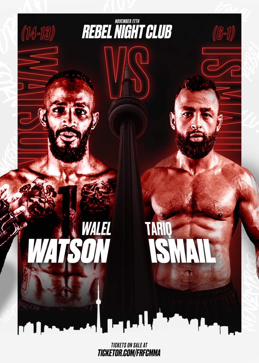 JimmyHorton69's tweet photo. 🚨 Fight Announcement 🚨
The main event is set and a storm is coming!!
Tariq Ismail returns home and is looking to show why he is one of the best in the country as he takes on former UFC bantamweight contender Walel Watson
#FRFC2 #Toronto #MMA #MMATwitter #FRFC https://t.co/ysBwDK5xGi