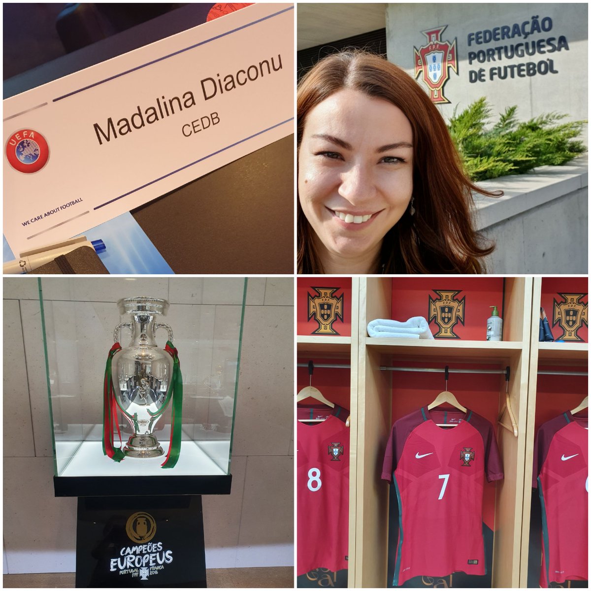 2 days of very interesting discussions at the 9th <a href="/UEFA/">UEFA</a> #Disciplinary Workshop, masterfully hosted in Lisbon by the Portuguese Football Federation. 
With the @euro2016 trophy and <a href="/Cristiano/">Cristiano Ronaldo</a> 's tshirt as a bonus.