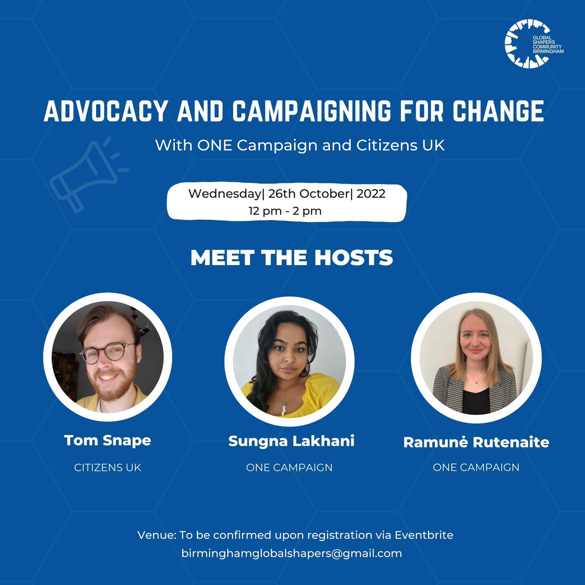 BirminghamGSC's tweet image. Are you keen on learning from expert campaigners on how to advocate &amp;amp; campaign for change? 🤔

If yes, we will be hosting a workshop event in collaboration with @ONECampaign and @CitizensUKBham  on 26th of Oct, (12-2pm) to equip you!

See sign up link 👉: eventbrite.com/e/440982850577