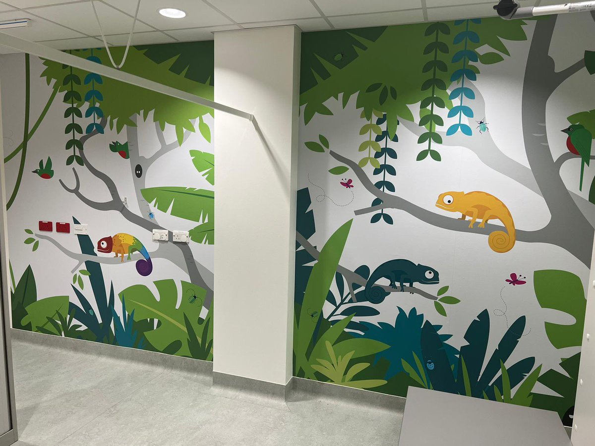 SalTwinkles's tweet photo. Chameleon playroom is finished 🥳🦎 🍃🦎🍃🦎🍃!
Playworker Deanne is super excited to get it open and bring the fun 🤩
#PlayMatters #EnvironmentsMatter @GreatOrmondSt @stephgk20 https://t.co/8MwlpyO4wi