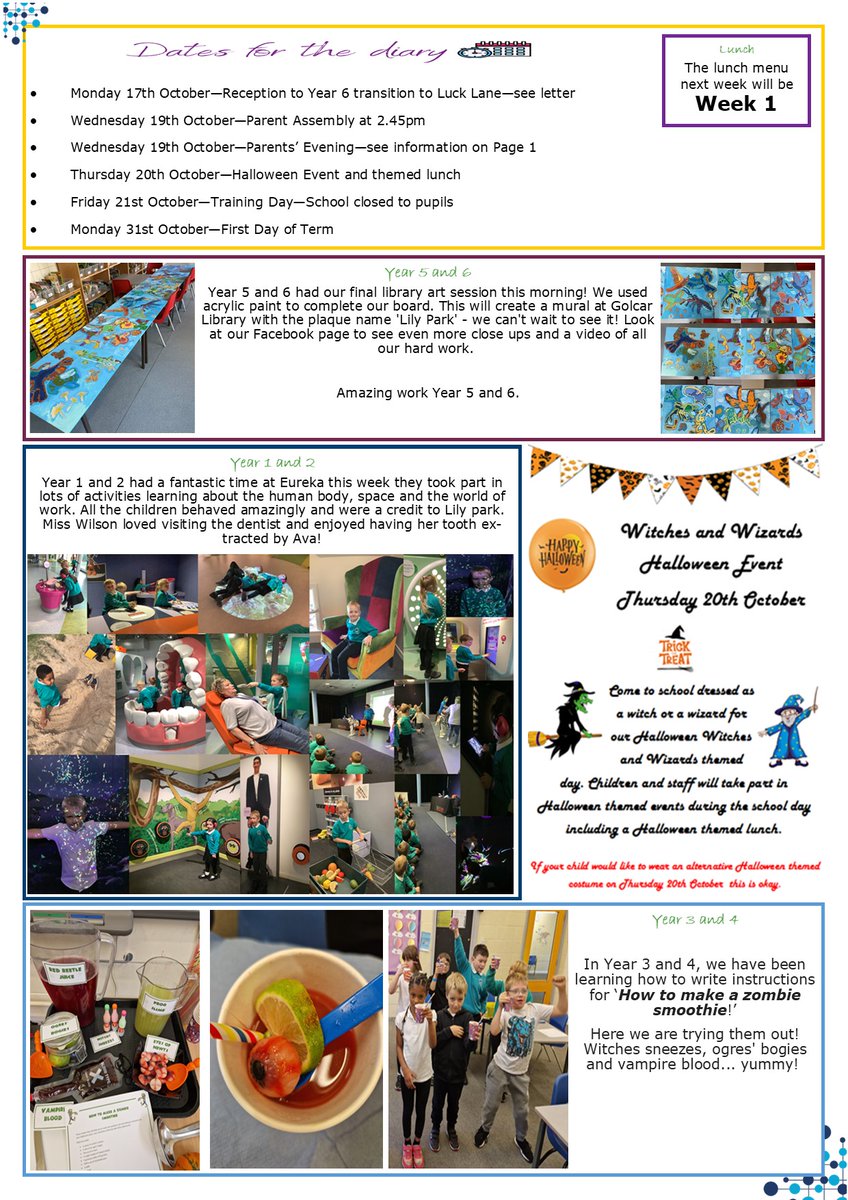 Please take a look at this week's Newsletter.