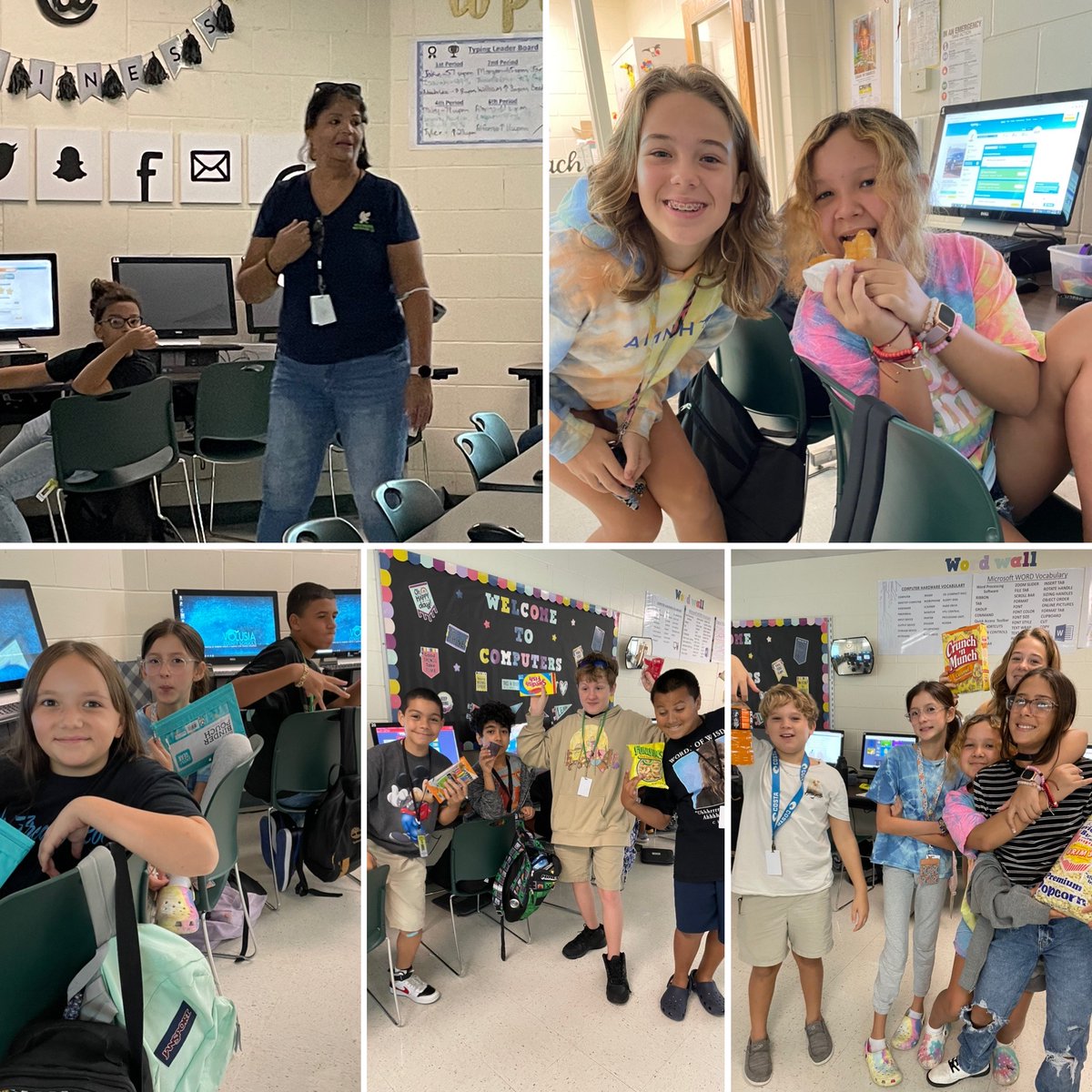 Thank you Ms. Pina!! @hmseaglesFL First period really enjoyed their Donut Party they earned by Donating Clothes to the Family Center Clothing Drive!!!! 🍩🍩 @volusiaschools @LeadsVolusia #ClothingDrive #StudentsCare #BigHearts #HMSfamilycenter #EaglesSOAR