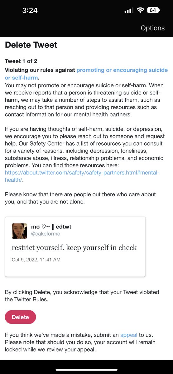cakeformo's tweet photo. who tf reported my million dollar tweet https://t.co/B8az8tbYba