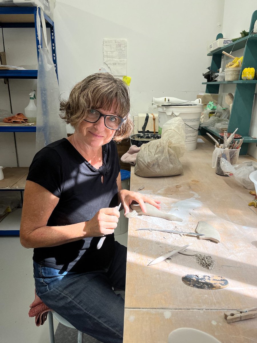hannah1turner's tweet photo. It's #InternationalCraftDay so I thought it'd be fitting to show some pictures of me making stuff!
This is me working on a new set of Flying Ducks to brighten up your walls. #claylife #hildaogden #mouldmaking https://t.co/cKBwb1AbwV