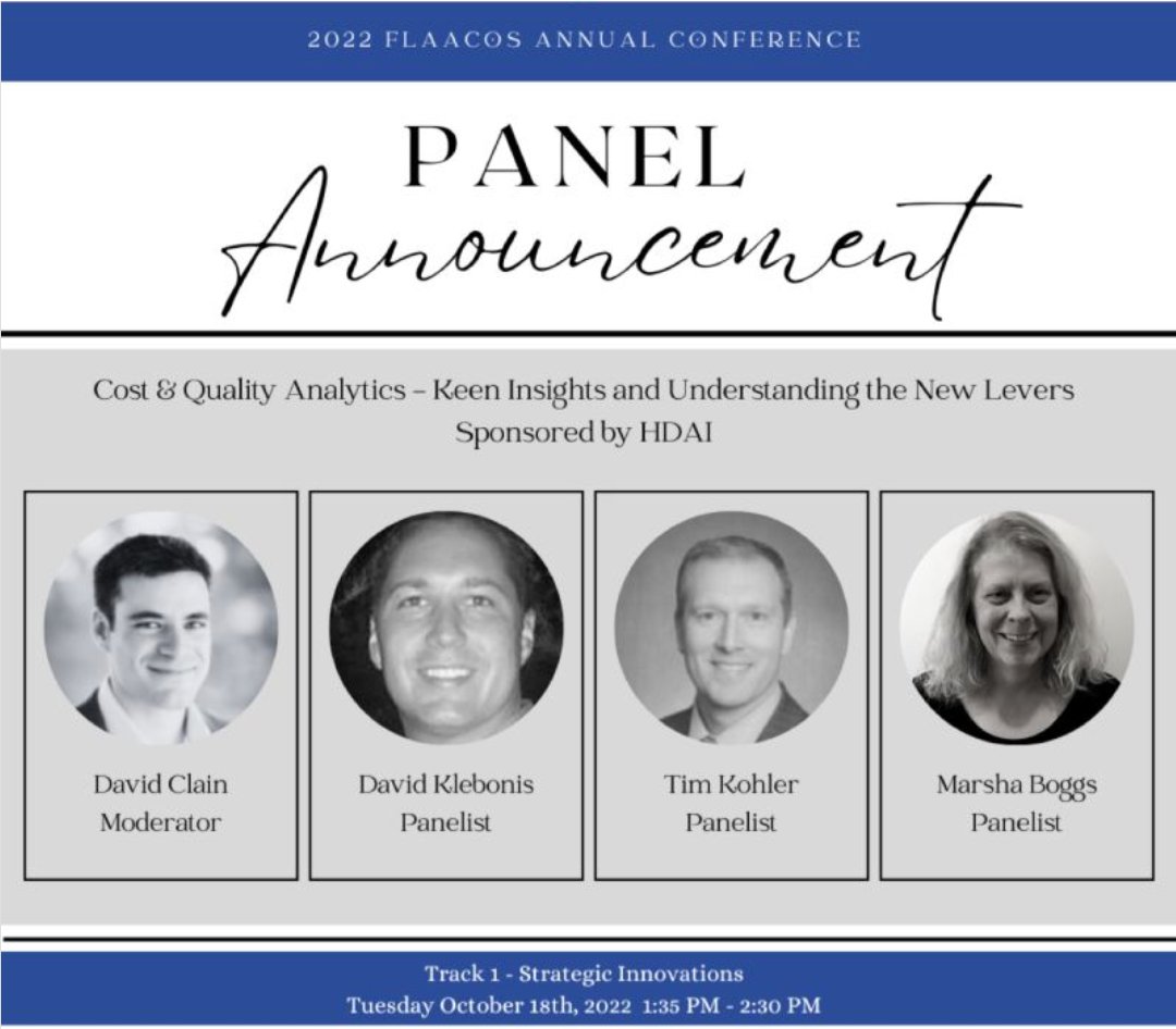 We’ll be at Florida Association of ACOs (FLAACOs) in Orlando next week! Please join the HDAI panel at 1:35 – 2:30pm then visit us at Booth 202 to see where your ACO ranks.
 
#predictiveanalytics #ACO #DCE #ACOReach #DigitalTwins #FLAACOs #FLAACOs2022

bit.ly/3S0PlTU