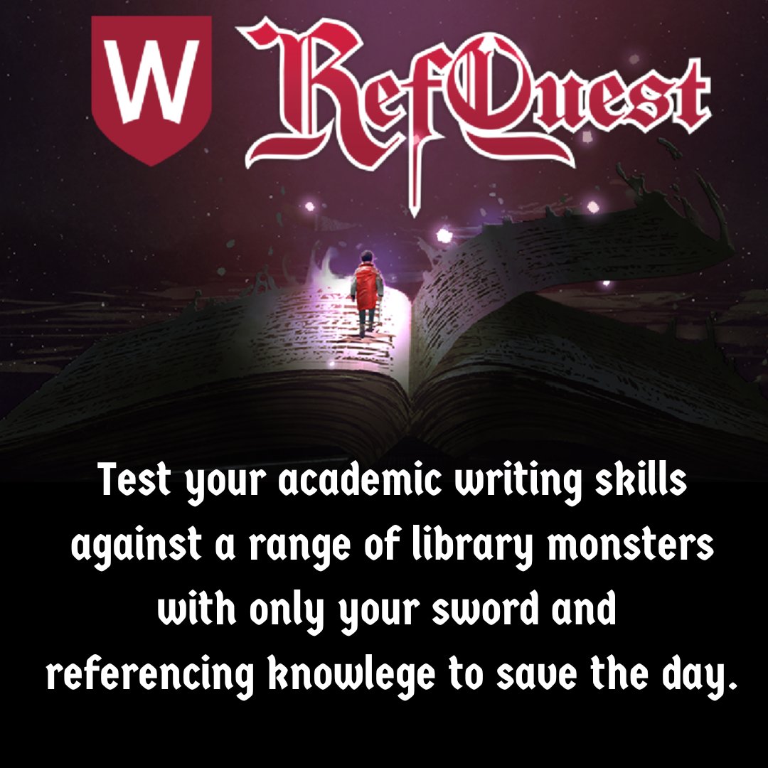 TUS_LibraryMD's tweet photo. This is National Academic Integrity Week and today we're sharing a video game #RefQuest to test your refencing skills go to https://t.co/yEfcbNob8h play it today and tell us how you did! #NAIN #TUSAcademicIntegrity @TUS_SU_ @tus_rdi @TUS_LibraryMW https://t.co/7dUp1hQE0j