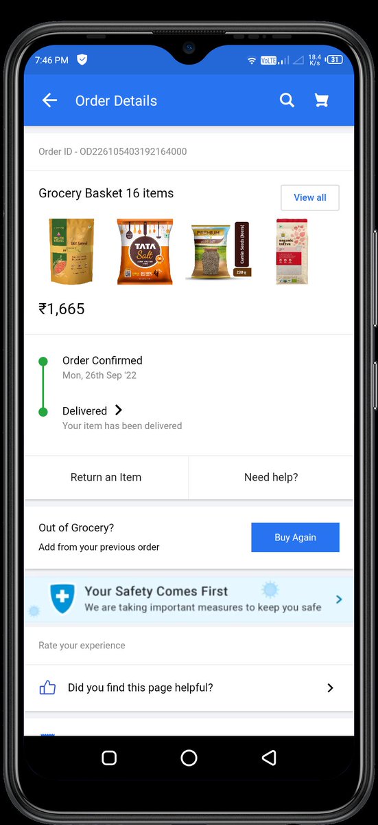 Saibaljana's tweet photo. Very Disappointed by #FlipkartBigBillionDays #Flipkart 
Brocken Product Receive
@Flipkart @FlipkartStories 
26th September 2022 order
Payment complete.
Order Recive 14th October 2022
Almost 18 Day's
Very long long time.
I trust always #Flipkart 
Thanks. https://t.co/g7negAt4uN