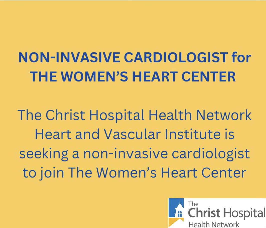 We are seeking a non-invasive cardiologist to join The Woman’s Heart Center @TCHheart ! Share with your network and message me with questions! tinyurl.com/y36rzh7j #AHAWIC #ACCWIC