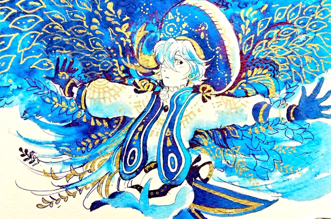 また青い絵シリーズも描きたいですね! 