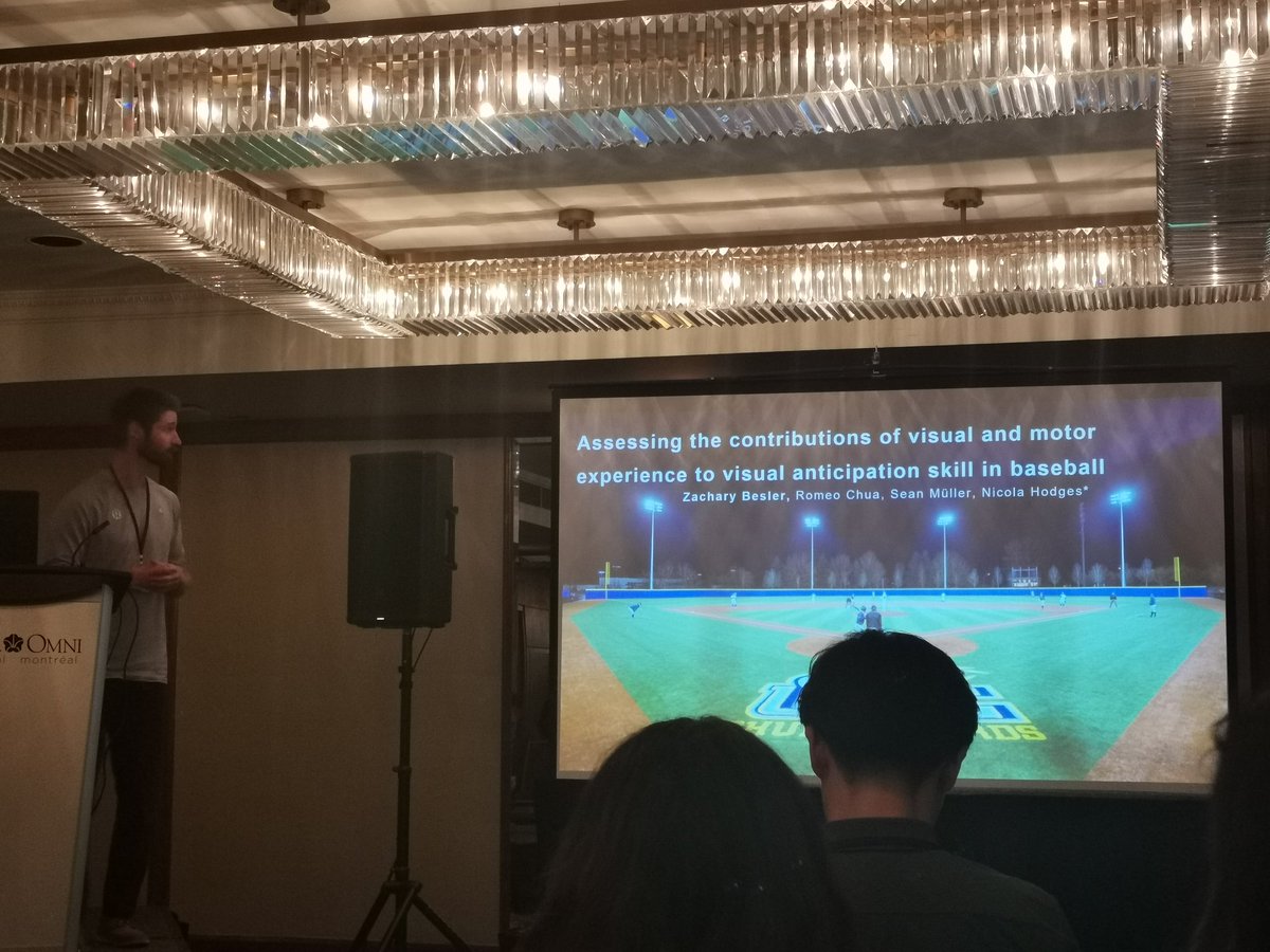 kin_msl_ubc's tweet image. Our MSc student @BeslerZachary is now presenting his research on pitch discrimination between batters and hitters in baseball!