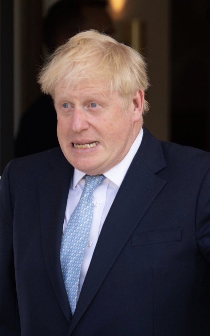 cocoandboris's tweet photo. Boris has just heard that Jeremy Hunt has been made Chancellor.

#WhatHasSheDone https://t.co/AVyWomKm2o