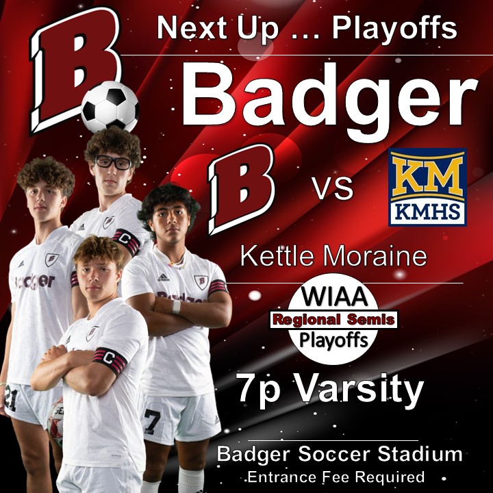 BadgerHsSoccer's tweet photo. The regular season is over Badger fans. How about a recap of how it went?📜⚽️We ended at 12-7-2 having played over half our games (11) against WI ranked teams. Next up is @wiaawistate at home vs Kettle Moraine!
#BadgerSoccer
@SLC_Wi
@lgbadger
#FridayStats https://t.co/esZz76GNpq