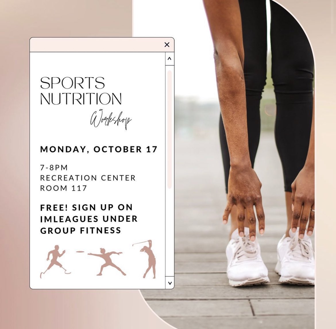 🧗🏽‍♀️NEW SPOTS ADDED! SPORTS NUTRITION WORKSHOP 
We just increased the capacity of our workshop for this coming Monday so go grab a spot! If spaces fill, you can join the waitlist