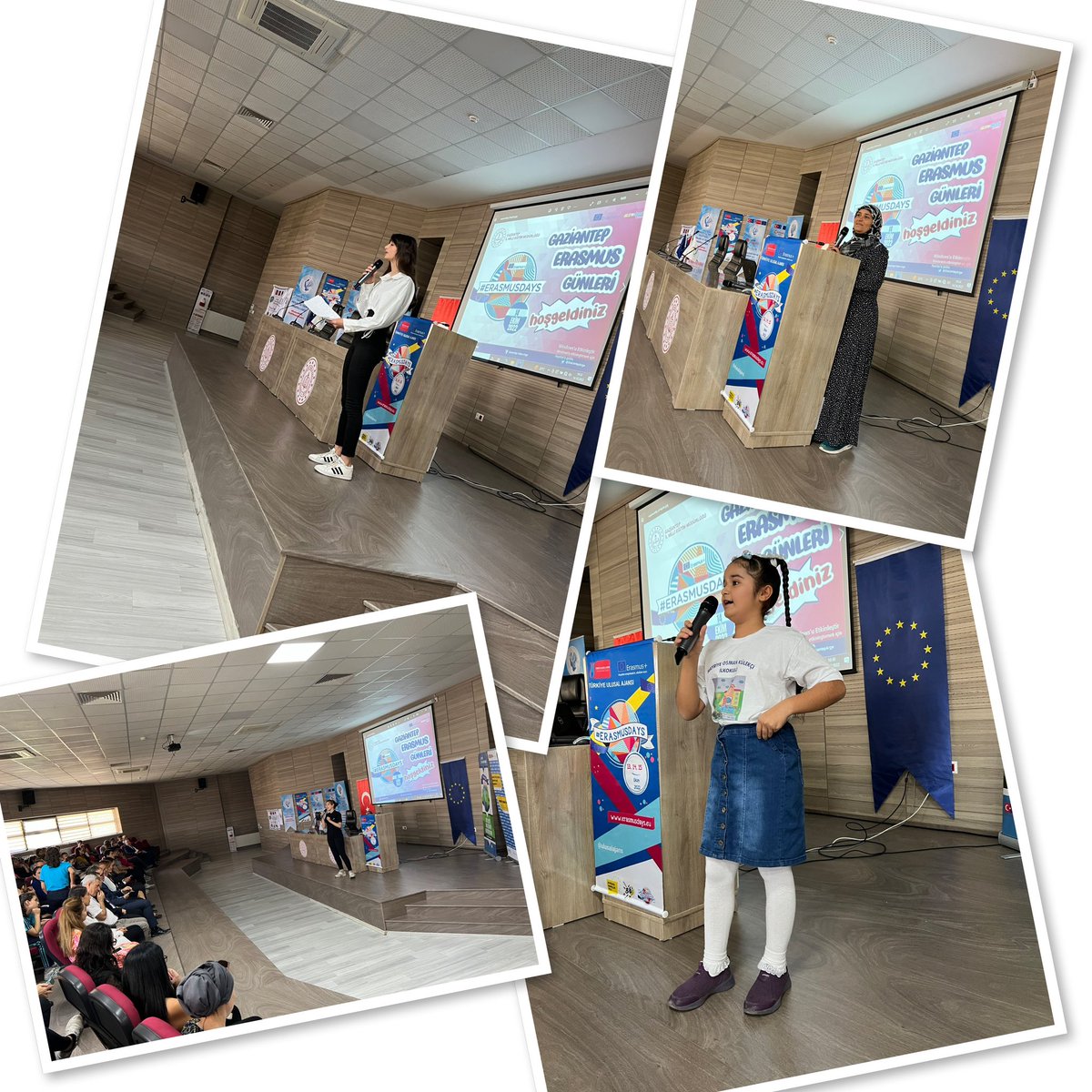 GaziantepArge's tweet photo. Gaziantep #erasmusgünleri programımız;öğrenci,öğretmen veli akademisyen paylaşım ve anlatımlarıyla başladı📢📢
Yeni hikayelere,yeni ufuklara..💫🇪🇺 
@Gaziantep_MEM @yasintepe @M_A_Tiryakioglu https://t.co/6Qqmrwj3Az