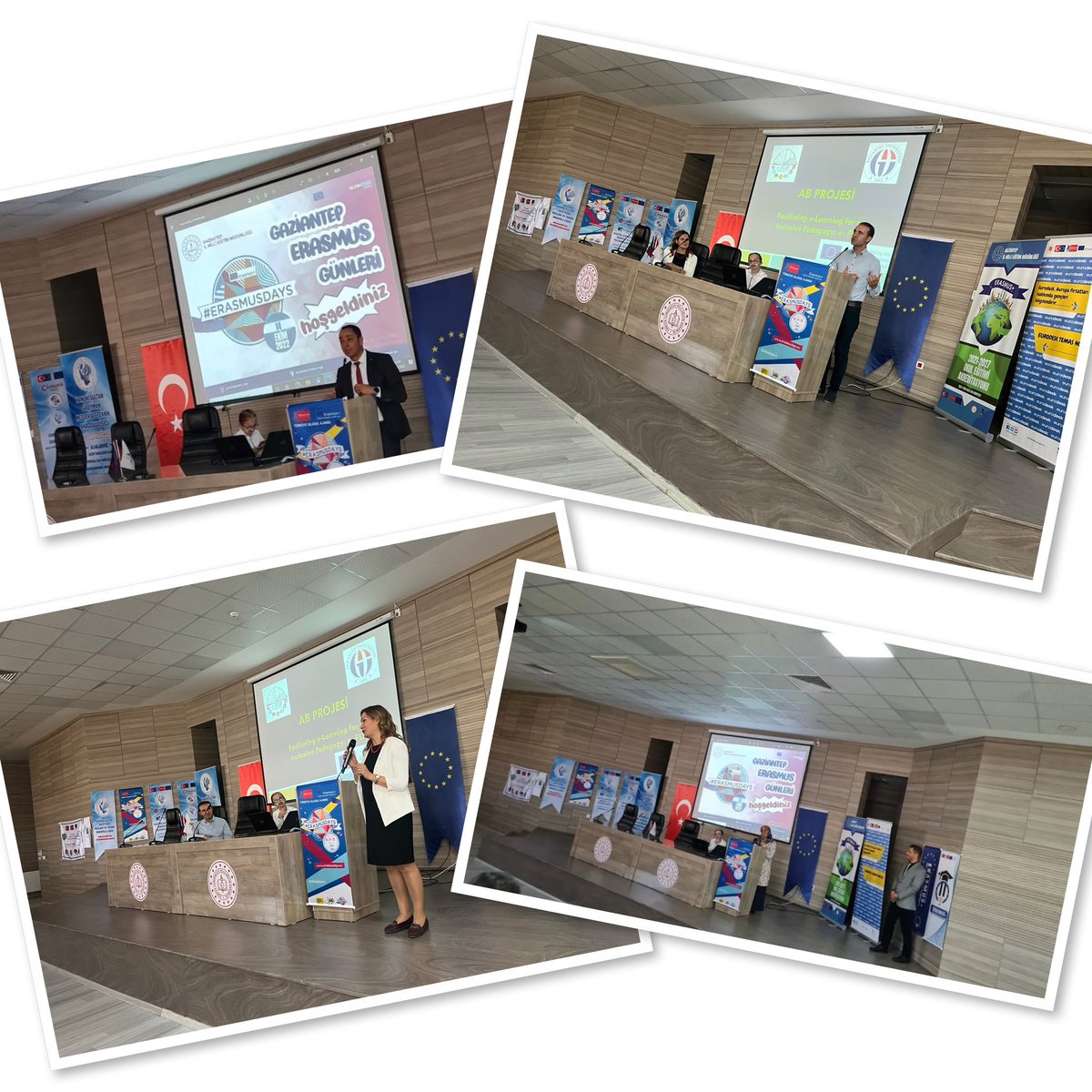 GaziantepArge's tweet photo. Gaziantep #erasmusgünleri programımız;öğrenci,öğretmen veli akademisyen paylaşım ve anlatımlarıyla başladı📢📢
Yeni hikayelere,yeni ufuklara..💫🇪🇺 
@Gaziantep_MEM @yasintepe @M_A_Tiryakioglu https://t.co/6Qqmrwj3Az