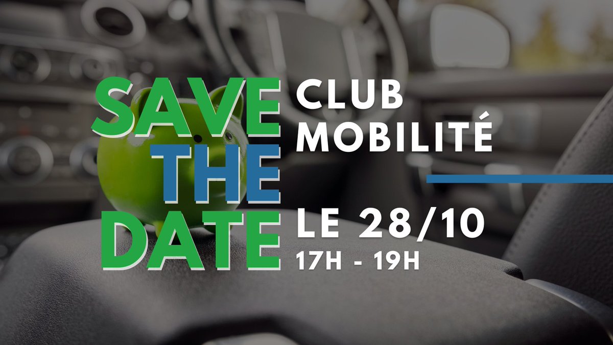 Club Mobilité n°5 : "Quels sont les leviers actionnables par les collectivités et leurs groupements afin de promouvoir les solutions alternatives de mobilité, dont le covoiturage ?"

📅Quand ? Le 28 octobre à 17h

Plus d'infos &amp; inscriptions : acote-covoiturage.fr/agenda/club-mo…