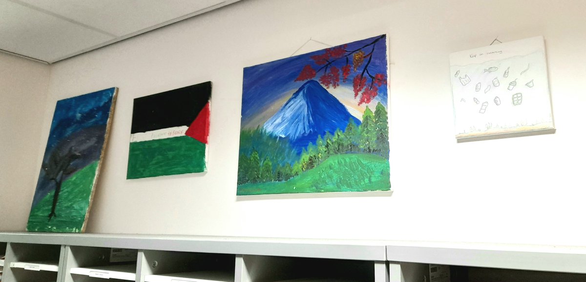 K.A kindly brought in his amazing art work from home so we can brighten up our staff work room!
@MEACentral