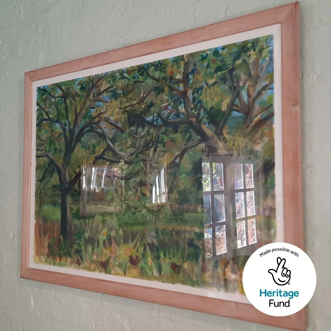 GlosCivicTrust's tweet photo. There are two small but wonderful exhibitions on at @thefolkofgloucester this month:
🖼 Local artist Lou Spira has her artwork up in the Secret Garden Café, up in time for #AppleDay (more info coming soon)
🧵
#NationalLottery #GloucesterCivicTrust #Art #Community #Orchards https://t.co/lHQ7JrtGOu