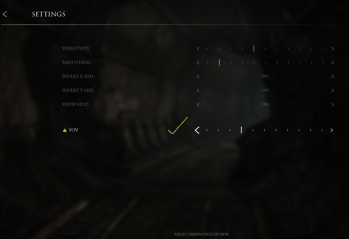 FOVthetics's tweet photo. Scorn DOES let you change the FOV (with side effects) https://t.co/0Tw2YG6qus