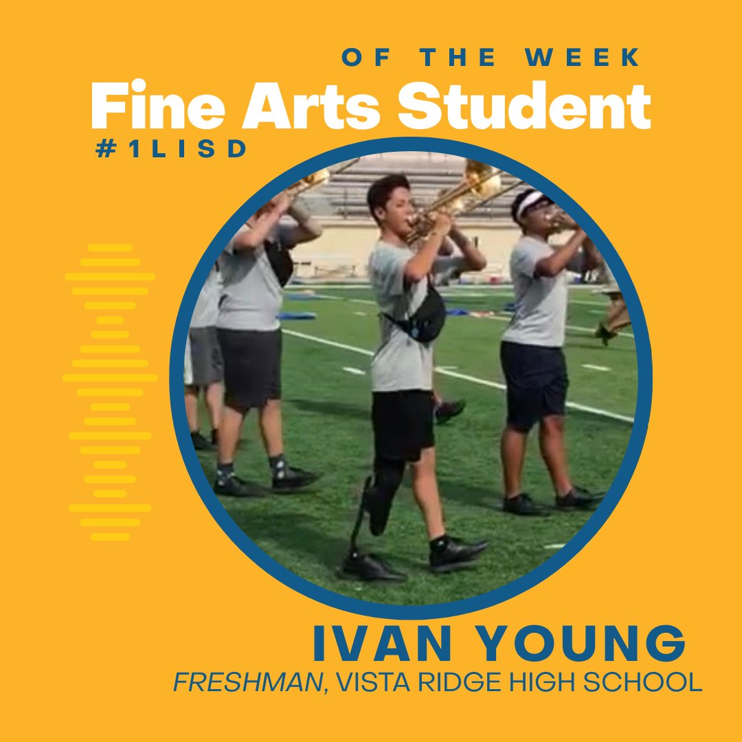 LeanderISD's tweet image. Ivan Young not only balances advanced classes with an intense @vrhsrangerband
rehearsal schedule, but also brings talent and a positive attitude to band each day. These attributes have led to him becoming this week's #1LISD Fine Arts Student.

Read more: bit.ly/3S94LWg