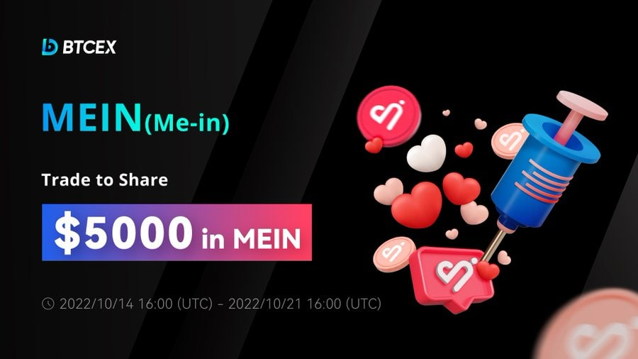 OfficialMein's tweet photo. $MEIN is listed on the global cryptocurrency exchange 
@BTCEX_exchange ❤

https://t.co/hud4JF7MXD

#BNB #Bitcoin #BSCGemAlert https://t.co/x48pOsEGUq