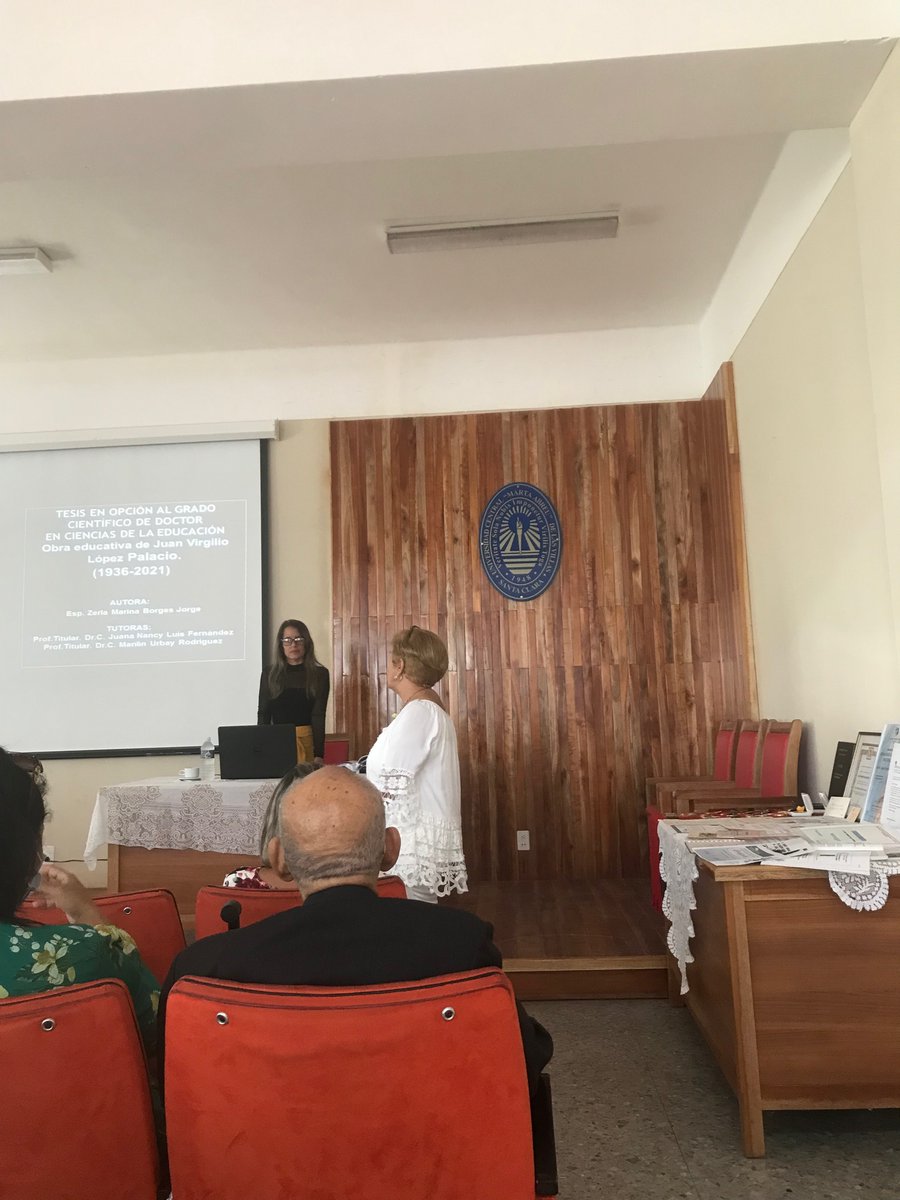 YaimaDelgadoGo4's tweet photo. Muchos éxitos a nuestra colega Zerla M Borges Jorge en la defensa de su tesis doctoral sobre la Obra educativa de Juan Virgilio López Palacio @FeiUclv @UCLVCU @EUclv @osanamoleriop @Lis07449601 @adolfo_cima #CubaEsAmor https://t.co/u8pypzKRep