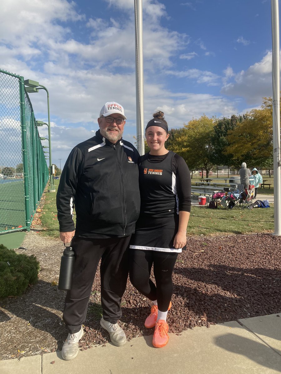 USHStennis's tweet photo. Congratulations to Lauren Schoenberger on reaching the second round of districts before seeing her career come to an end. She advanced further than any USHS singles player in recent memory. A fierce competitor, we will miss her in our program. https://t.co/415MzUZonG