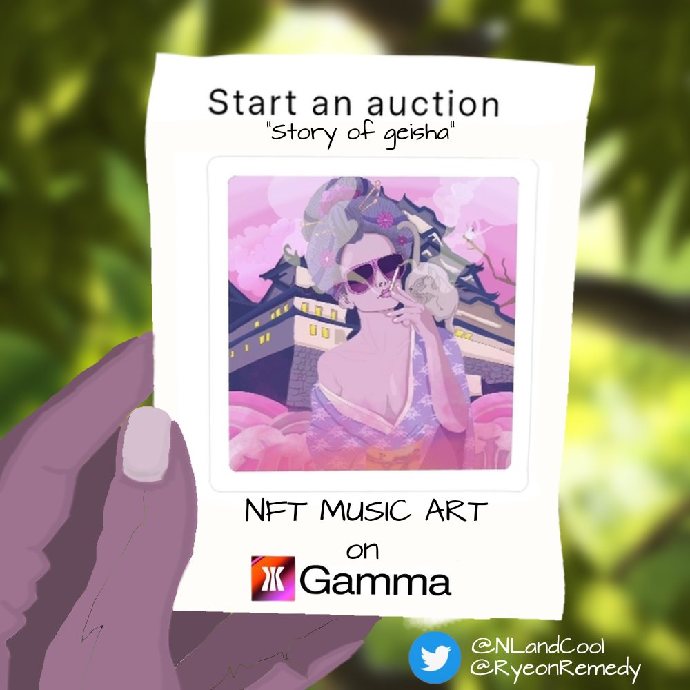 RyeonRemedy's tweet photo. ⁉️SNEAK PEEK⁉️

Our collaborative NFT works will be auctioned at Gamma! SOON! 😆
Are you curious about combination of our works? 🤔

@NLandCool X @RyeonRemedy
ART X MUSIC

#NFTs #NFTartist https://t.co/jjqaGjeNcd