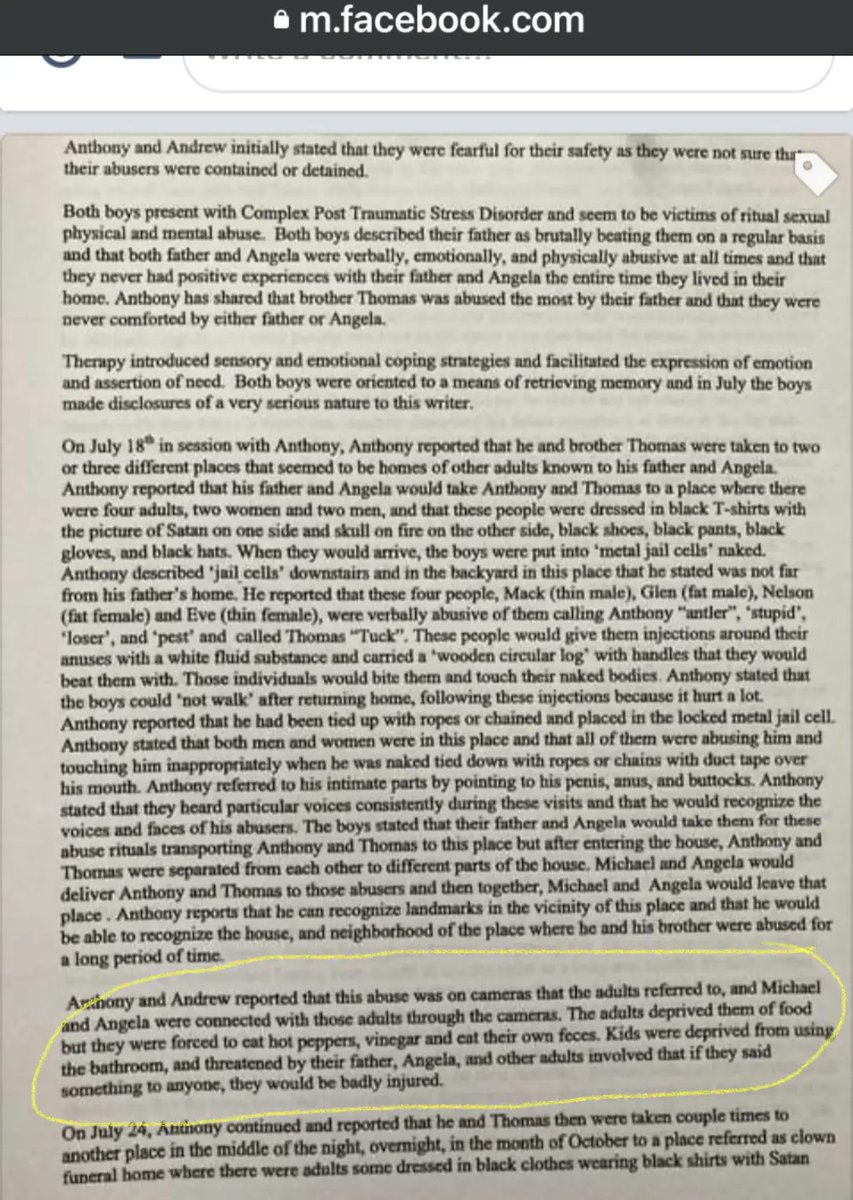 IhoPwaitress74's tweet photo. @sammy_lianne @DailyMailUK Mom has reported all 3 kids sexual abuse since 2016. In 2020 she learned they were trafficked,& continues pleading for investigation. NOBODY will investigate this. Mom thinks someone important is being protected.
#JusticeForThomasValva
#MichaelValva
Mom: https://t.co/aLU7FrGvOg https://t.co/nSeacn9fOS