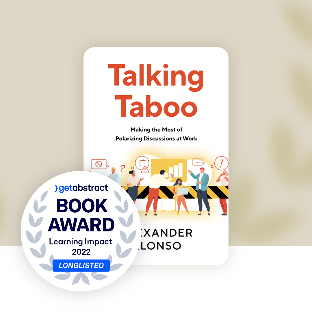 SHRM's tweet photo. We are excited to share that “Talking Taboo,” written by SHRM’s @SHRM_CKO has been nominated for the getAbstract International Book Award in the “Learning Impact” category, which recognizes original contributions in the L&D and #HR space. https://t.co/GBUtHtxCBW #TalkingTaboo https://t.co/zF2rrkwkSh
