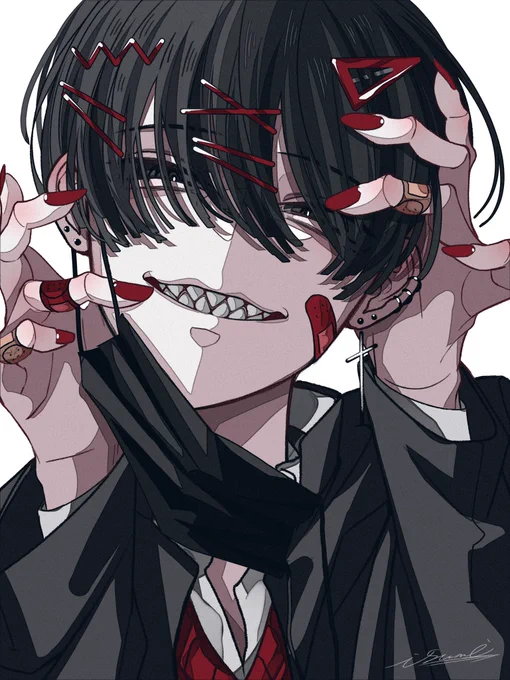 マスクの下 