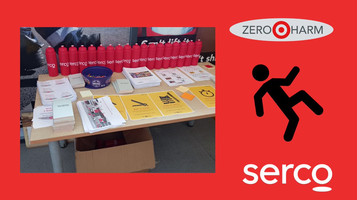 Serco take health and safety seriously and during #ZeroHarmWeek #Sandwell have been sharing information at their health and safety roadshow. #HealthAndSafety