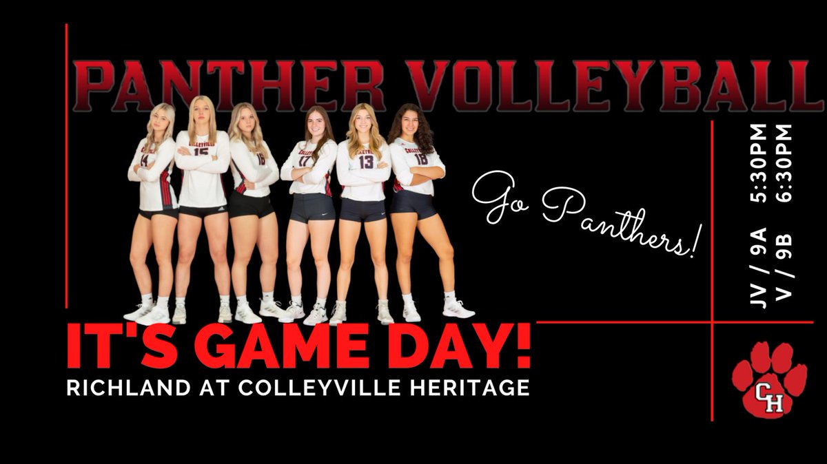 chvbboosters's tweet photo. Come Cheer On Your Panthers!

#CHVB #CHVBPanthers #CHPantherPride #PantherOn 🏐🐾❣
@VB_CHHS @CHPantherPride  @gcisd_athletics https://t.co/H7ziBqlG89