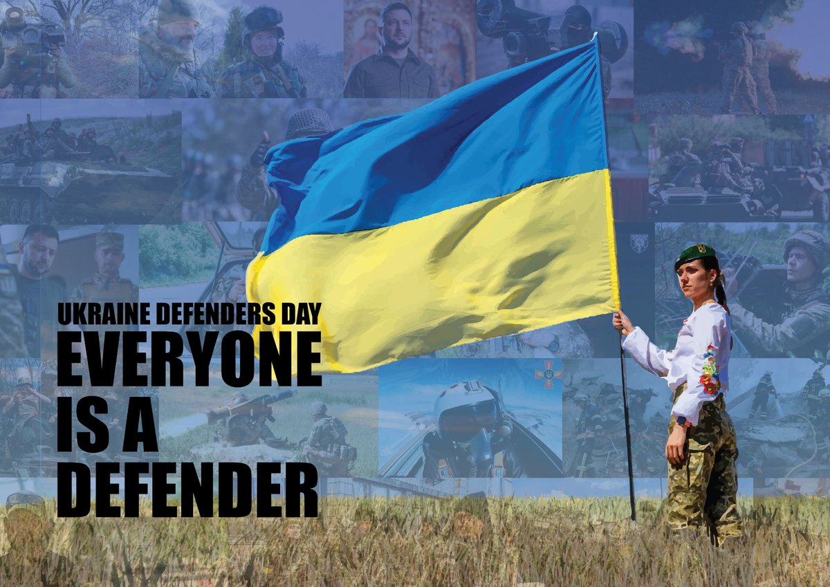DefenceOps's tweet photo. We #StandWithUkraine 🇺🇦🇬🇧

This Ukrainian Defenders Day, we reflect on the incredible efforts of Ukrainian men and women, from all walks of life, fighting for their nation’s independence.

#DefendersDay https://t.co/IgyCVQVRIx