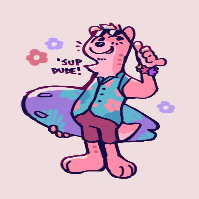 redesigned a cute boy i made last year . they r an otter and their name is murphy (they/he) 