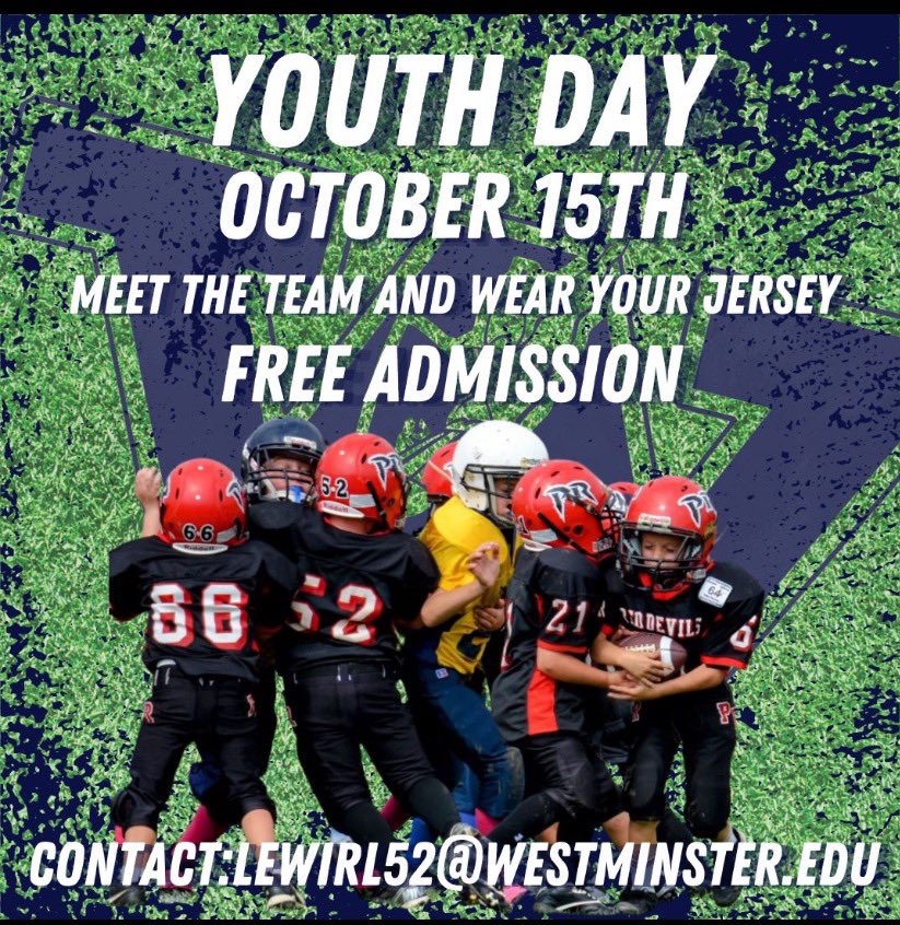 Come out to Youth Day tomorrow please sign up with Riley Lewis! Email her lewirl52@westminster.edu. Meet the team and watch a great game. Not to mention it’s Homecoming!!!🚾⚔️