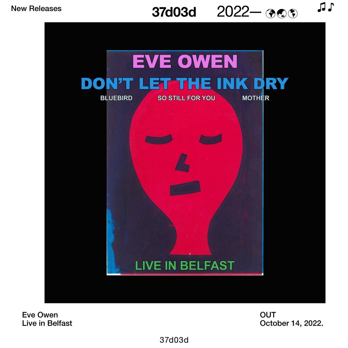 boniver's tweet photo. Happy Friday / happy @eveowenmusic release day! Check out her digital EP 'Live in Belfast' via @37d03d.
https://t.co/BtFGZnrfwW
Recorded live at her opening gig for @TheNational in Belfast, it is powerful and perfect. #37dfam https://t.co/KSmrntT1yr
