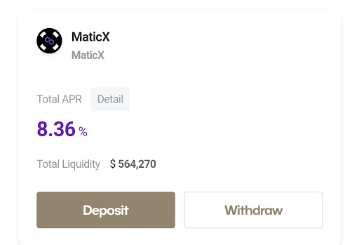 Lending crypto is one of the lowest risk opportunities in DeFi Here’s a ~14% APY 🔥 opportunity for you right now! Single-sided lending using MaticX on @Meshswap_Fi can get you an ~8% APR ➕ Extra ~6% staking APY on MATIC Lend now on: meshswap.fi/single/pool