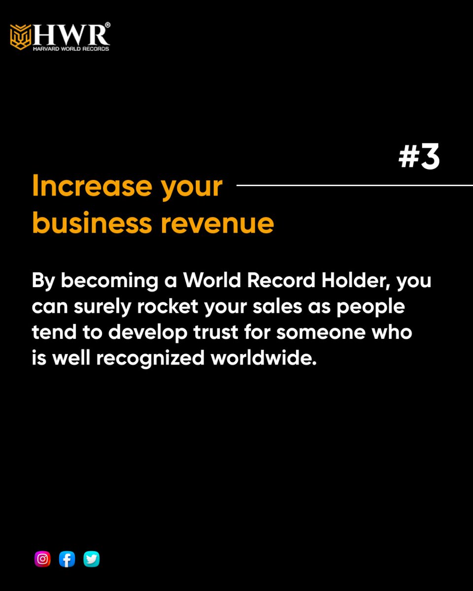 harvardrecords's tweet photo. Why you should create Harvard World Record?
Swipe left to know more.
Want to create a world record? connect with us at 7880094995
#harvardworldrecords #worldrecord #worldrecordholder #recordbook #uniquerecords #HistoryCreated #HistoryCreator #makearecord #incredible #famous https://t.co/6QBobFlMcf
