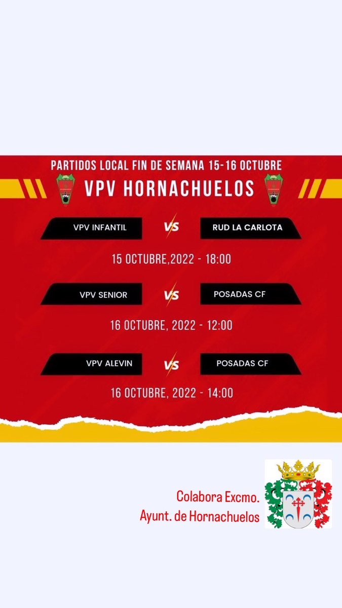 ⚽Este fin de semana, comienzan casi todas las competiciones de nuestros equipos.

▶️Os dejamos los partidos en casa.