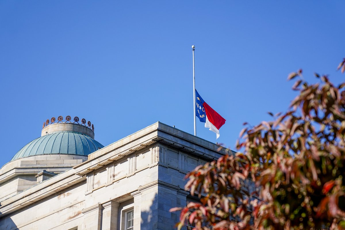 Flags are at half-staff as we mourn the victims killed in a horrific and infuriating act of violence.