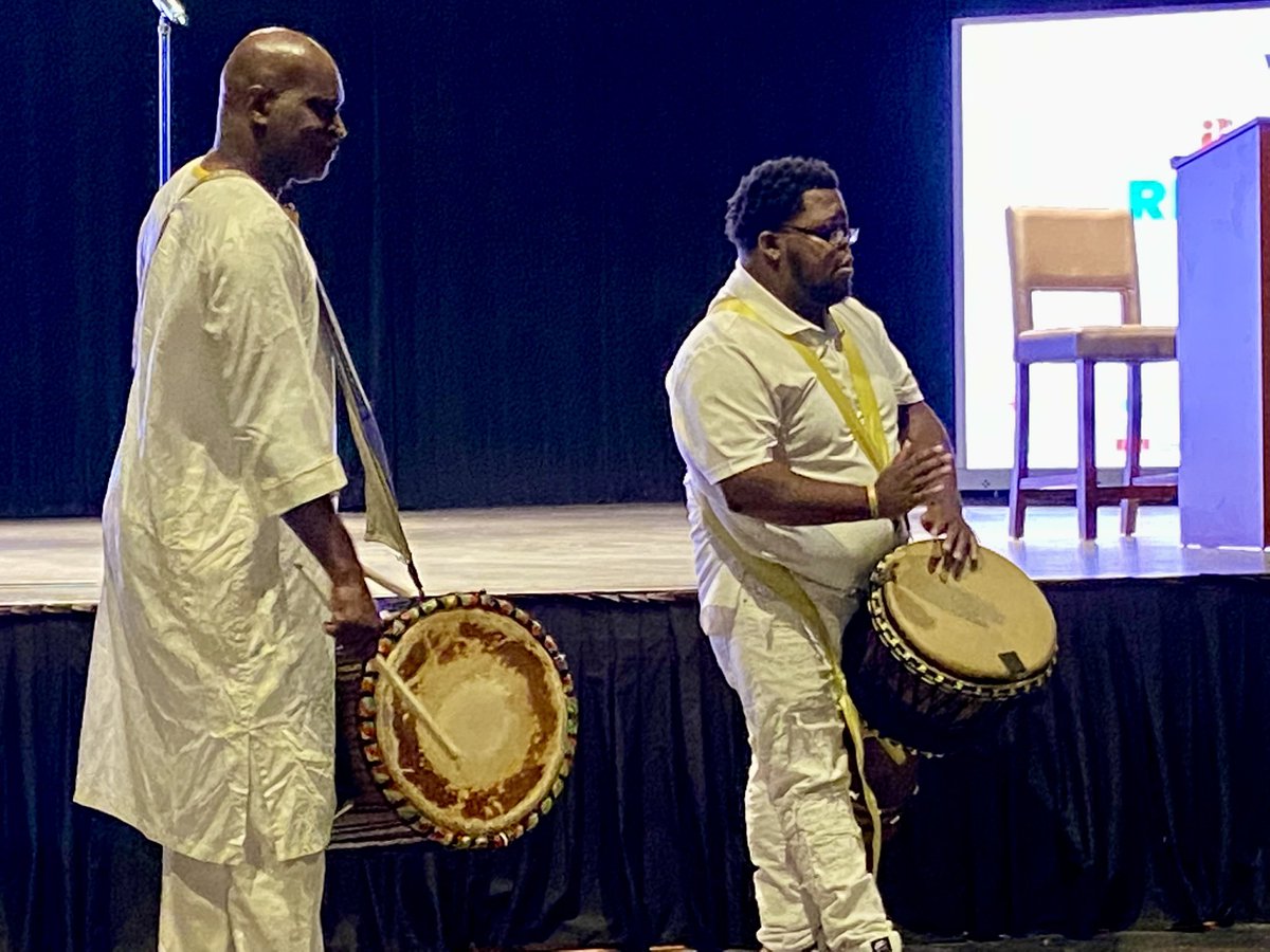 R_TomanengEdD's tweet photo. #Inspiring #Powerful opening to @ImaginingAmer 2022 “Rituals of Repair and Renewal” 🙏🏼 Kumbuka Drum & Dance Collective for your blessings this morning. #freedomdreaming #humanizingeducation
@SJCityCollege @ucdavis @aacu @TWAICB @USFCA_SOE @sjsulurie @THECOALITIONCC @A2MEND2006 https://t.co/72NRJQGgil