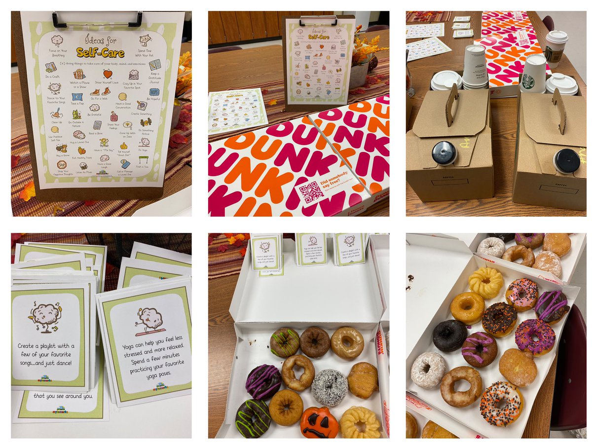 CindyCantuMath's tweet photo. Donuts, coffee, and self care courtesy of the best counselor @SanchezCouns at @scholarpride! Thank you Mrs. Ramos ❤️🍩☕️ https://t.co/bW76Bv7jcx