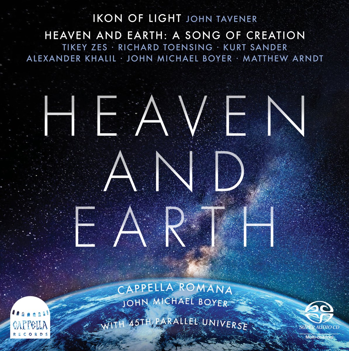 cappellaromana's tweet photo. Available worldwide today! Cappella Records proudly announces the TWO-DISC release of #HeavenAndEarth directed by John Michael Boyer, and featuring @45thParallelPDX! Purchase and find streaming links at https://t.co/EkUx7ptY93 https://t.co/mDDZOCn1g9