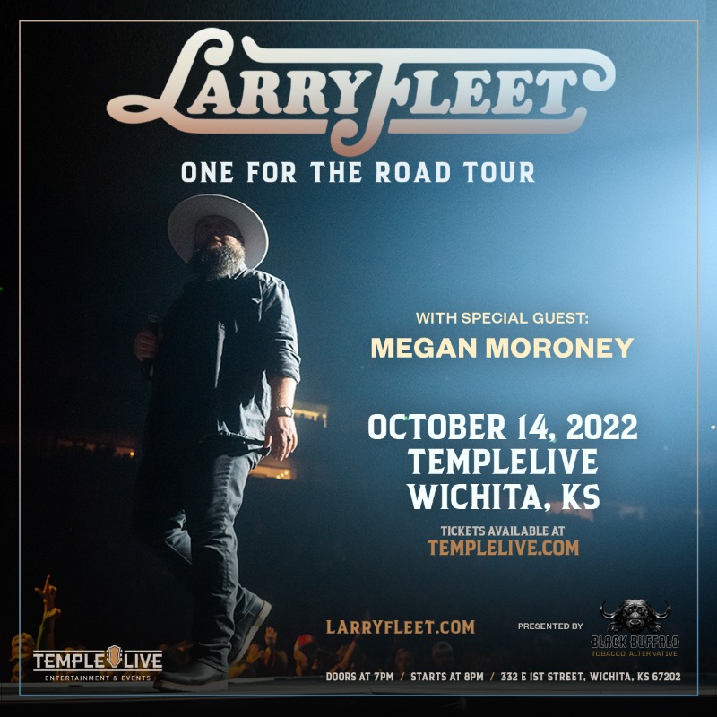 TempleLiveWich's tweet photo. TONIGHT 🙌 @LarryFleet takes the stage w/ @_MegMoroney! Doors: 7PM, Show: 8PM. There's still time to grab your tickets to catch this soulful country singer-songwriter share his songs that connect us all.  🤠 Can't wait to see you tonight, #Wichita!

🎟: https://t.co/5EAkWEVdjP