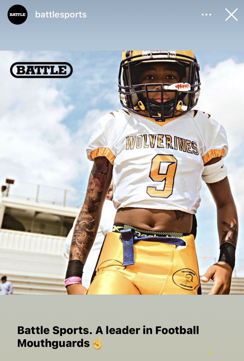 KrisBoobie's tweet photo. One of the Biggest & Doppest Athletic Companies in the π used yours truly @BattleSportsCo πͺπ½ππ½ #bestinmyclass #2030 #receiver #explore #youth #athlete #iamboobie #objson #godsplan #d1 #promotions #branding https://t.co/257YU6NYs9